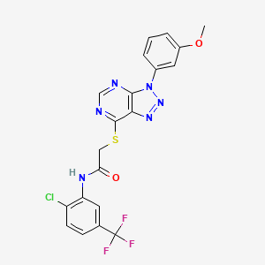 N-(2-chloro-5-(trifluoromethyl)phenyl)-2-((3-(3-methoxyphenyl)-3H-[1,2,3]triazolo[4,5-d]pyrimidin-7-yl)thio)acetamide