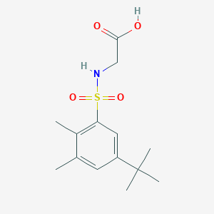 molecular formula C14H21NO4S B281125 N-[(5-tert-butyl-2,3-dimethylphenyl)sulfonyl]glycine 