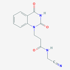 molecular formula C13H12N4O3 B2811259 N-(cyanomethyl)-3-(2,4-dioxo-1,2,3,4-tetrahydroquinazolin-1-yl)propanamide CAS No. 1241188-63-5