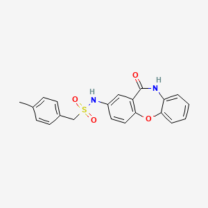 N-(11-oxo-10,11-dihydrodibenzo[b,f][1,4]oxazepin-2-yl)-1-(p-tolyl)methanesulfonamide