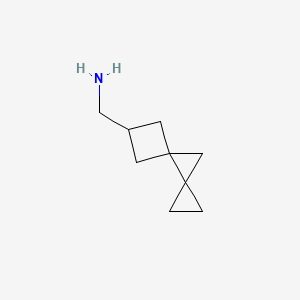 molecular formula C9H15N B2811270 Dispiro[2.0.34.13]octan-6-ylmethanamine CAS No. 2411263-49-3