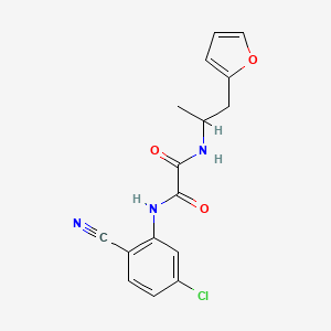 molecular formula C16H14ClN3O3 B2811273 N1-(5-chloro-2-cyanophenyl)-N2-(1-(furan-2-yl)propan-2-yl)oxalamide CAS No. 1219914-95-0