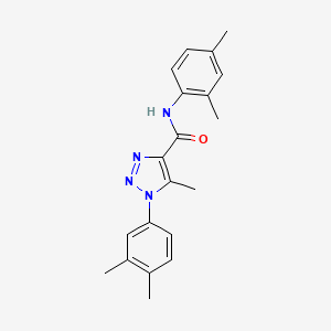 molecular formula C20H22N4O B2811276 N-(2,4-dimethylphenyl)-1-(3,4-dimethylphenyl)-5-methyl-1H-1,2,3-triazole-4-carboxamide CAS No. 866872-28-8