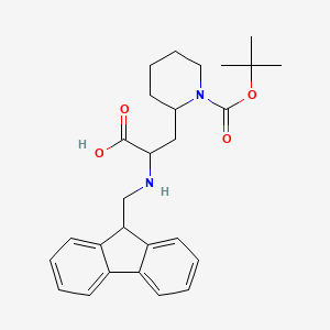 3-{1-[(tert-butoxy)carbonyl]piperidin-2-yl}-2-{[(9H-fluoren-9-yl)methyl]amino}propanoicacid