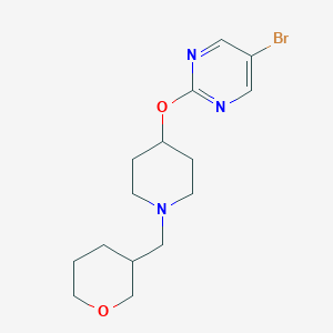 5-Bromo-2-[1-(oxan-3-ylmethyl)piperidin-4-yl]oxypyrimidine