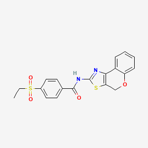 molecular formula C19H16N2O4S2 B2811299 N-(4H-咖啡酮[4,3-d]噻唑-2-基)-4-(乙基磺酰)苯甲酰胺 CAS No. 898406-03-6