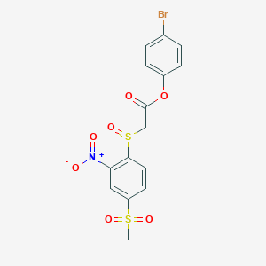 (4-Bromophenyl) 2-(4-methylsulfonyl-2-nitrophenyl)sulfinylacetate
