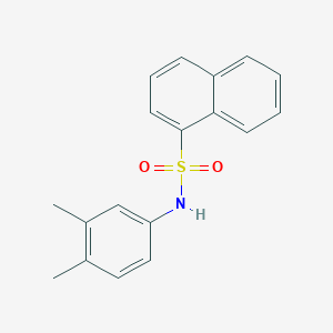 molecular formula C18H17NO2S B281133 N-(3,4-dimethylphenyl)-1-naphthalenesulfonamide 
