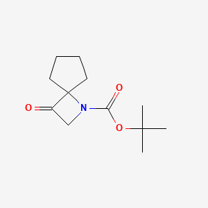 molecular formula C12H19NO3 B2811333 叔丁基 3-氧代-1-氮杂螺[3.4]辛烷-1-基甲酸酯 CAS No. 2445786-88-7