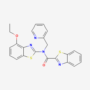 N-(4-ethoxybenzo[d]thiazol-2-yl)-N-(pyridin-2-ylmethyl)benzo[d]thiazole-2-carboxamide