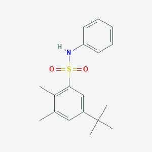 molecular formula C18H23NO2S B281134 5-tert-butyl-2,3-dimethyl-N-phenylbenzenesulfonamide 