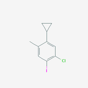 1-Chloro-5-cyclopropyl-2-iodo-4-methylbenzene