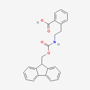 molecular formula C24H21NO4 B2811346 2-[2-({[(9H-fluoren-9-yl)methoxy]carbonyl}amino)ethyl]benzoic acid CAS No. 1342267-56-4