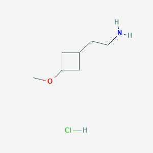 molecular formula C7H16ClNO B2811349 2-(3-Methoxycyclobutyl)ethan-1-amine hydrochloride CAS No. 1955554-67-2
