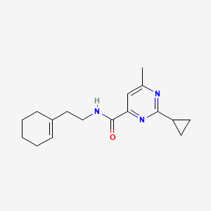 N-[2-(Cyclohexen-1-yl)ethyl]-2-cyclopropyl-6-methylpyrimidine-4-carboxamide