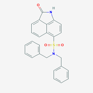 molecular formula C25H20N2O3S B281137 N,N-dibenzyl-2-oxo-1,2-dihydrobenzo[cd]indole-6-sulfonamide 