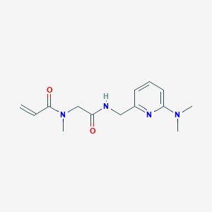 N-[2-[[6-(Dimethylamino)pyridin-2-yl]methylamino]-2-oxoethyl]-N-methylprop-2-enamide
