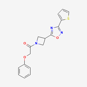 2-Phenoxy-1-(3-(3-(thiophen-2-yl)-1,2,4-oxadiazol-5-yl)azetidin-1-yl)ethanone