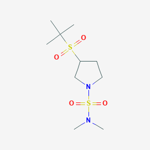 3-(tert-butylsulfonyl)-N,N-dimethylpyrrolidine-1-sulfonamide