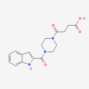 4-[4-(1H-indol-2-ylcarbonyl)piperazin-1-yl]-4-oxobutanoic acid