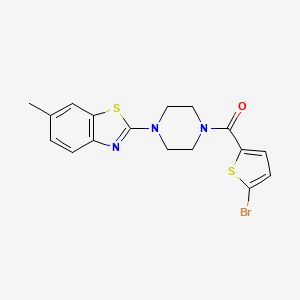 (5-Bromothiophen-2-yl)(4-(6-methylbenzo[d]thiazol-2-yl)piperazin-1-yl)methanone