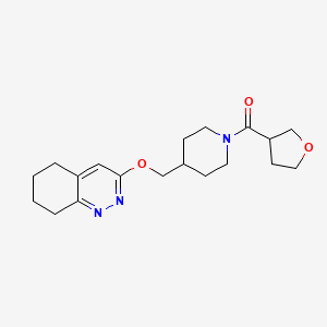 Oxolan-3-yl-[4-(5,6,7,8-tetrahydrocinnolin-3-yloxymethyl)piperidin-1-yl]methanone