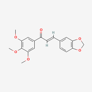 (E)-3-(1,3-benzodioxol-5-yl)-1-(3,4,5-trimethoxyphenyl)prop-2-en-1-one