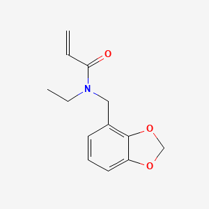 molecular formula C13H15NO3 B2811436 N-[(2H-1,3-benzodioxol-4-yl)methyl]-N-ethylprop-2-enamide CAS No. 2094715-94-1
