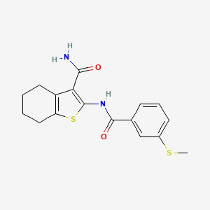 2-(3-(Methylthio)benzamido)-4,5,6,7-tetrahydrobenzo[b]thiophene-3-carboxamide