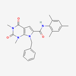 7-benzyl-N-mesityl-1,3-dimethyl-2,4-dioxo-2,3,4,7-tetrahydro-1H-pyrrolo[2,3-d]pyrimidine-6-carboxamide