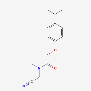 molecular formula C14H18N2O2 B2811453 N-(cyanomethyl)-N-methyl-2-[4-(propan-2-yl)phenoxy]acetamide CAS No. 1311719-35-3