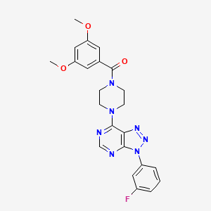 (3,5-dimethoxyphenyl)(4-(3-(3-fluorophenyl)-3H-[1,2,3]triazolo[4,5-d]pyrimidin-7-yl)piperazin-1-yl)methanone