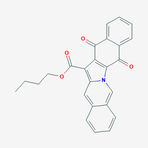 molecular formula C25H19NO4 B281146 Butyl 5,14-dioxo-5,14-dihydrobenzo[5,6]indolo[1,2-b]isoquinoline-13-carboxylate 