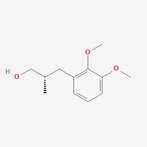 molecular formula C12H18O3 B2811484 (2S)-3-(2,3-Dimethoxyphenyl)-2-methylpropan-1-ol CAS No. 2248185-99-9