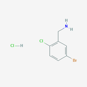 molecular formula C7H8BrCl2N B2811516 1-(5-Bromo-2-chlorophenyl)methanamine hydrochloride CAS No. 1338473-83-8