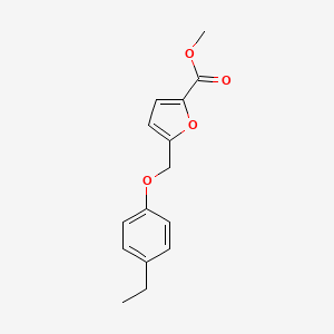 molecular formula C15H16O4 B2811522 甲基5-[(4-乙基苯氧)甲基]-2-呋酸酯 CAS No. 402772-24-1