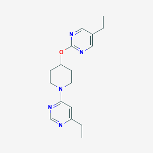 4-Ethyl-6-[4-(5-ethylpyrimidin-2-yl)oxypiperidin-1-yl]pyrimidine