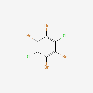 molecular formula C6Br4Cl2 B2811528 1,2,4,5-Tetrabromo-3,6-dichlorobenzene CAS No. 31604-30-5