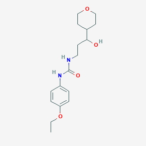 molecular formula C17H26N2O4 B2811534 1-(4-乙氧基苯基)-3-(3-羟基-3-(四氢-2H-吡喃-4-基)丙基)脲 CAS No. 2034397-29-8