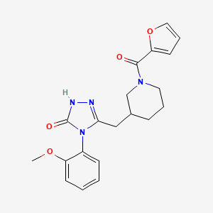 3-((1-(furan-2-carbonyl)piperidin-3-yl)methyl)-4-(2-methoxyphenyl)-1H-1,2,4-triazol-5(4H)-one