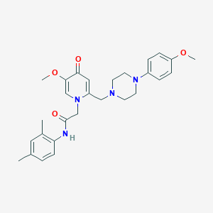 molecular formula C28H34N4O4 B2811537 N-(2,4-dimethylphenyl)-2-(5-methoxy-2-((4-(4-methoxyphenyl)piperazin-1-yl)methyl)-4-oxopyridin-1(4H)-yl)acetamide CAS No. 921479-26-7