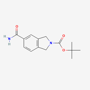 molecular formula C14H18N2O3 B2811541 叔丁基5-氨基异吲哚啉-2-羧酸酯 CAS No. 685565-18-8