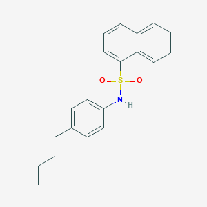 molecular formula C20H21NO2S B281155 N-(4-butylphenyl)-1-naphthalenesulfonamide 