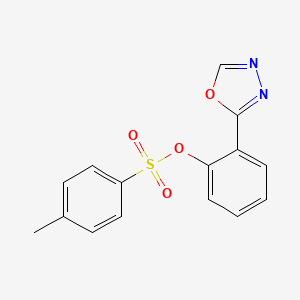 molecular formula C15H12N2O4S B2811559 2-(1,3,4-Oxadiazol-2-yl)phenyl 4-methylbenzenesulfonate CAS No. 240115-63-3