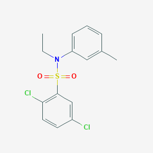 molecular formula C15H15Cl2NO2S B281158 2,5-dichloro-N-ethyl-N-(3-methylphenyl)benzenesulfonamide 