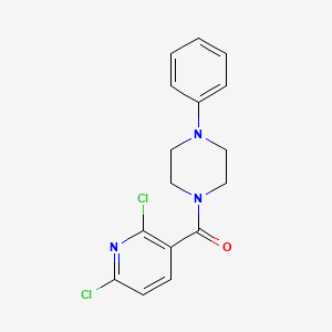 molecular formula C16H15Cl2N3O B2811610 (2,6-Dichloropyridin-3-yl)(4-phenylpiperazin-1-yl)methanone CAS No. 919245-24-2