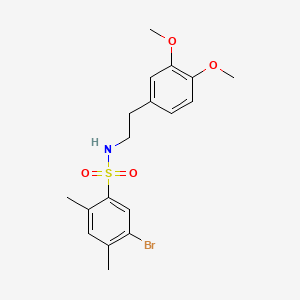 5-bromo-N-[2-(3,4-dimethoxyphenyl)ethyl]-2,4-dimethylbenzene-1-sulfonamide