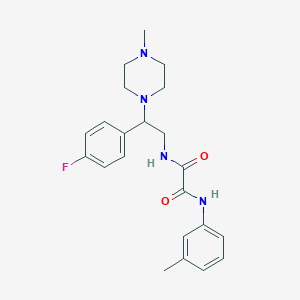 N1-(2-(4-fluorophenyl)-2-(4-methylpiperazin-1-yl)ethyl)-N2-(m-tolyl)oxalamide