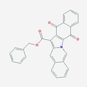 molecular formula C28H17NO4 B281162 Benzyl 5,14-dioxo-5,14-dihydrobenzo[5,6]indolo[1,2-b]isoquinoline-13-carboxylate 