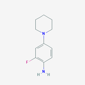 2-Fluoro-4-piperidin-1-ylaniline